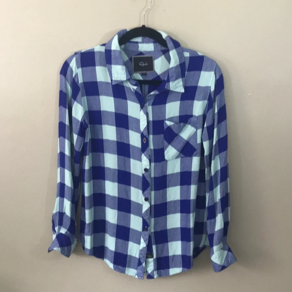 RAILS HUNTER Plaid Button Down SMALL